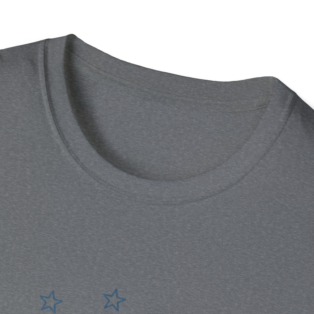 One Nation Under Dog T-Shirt in heather gray showing the plain back view with no graphic.