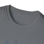 One Nation Under Dog T-Shirt in heather gray showing the plain back view with no graphic.