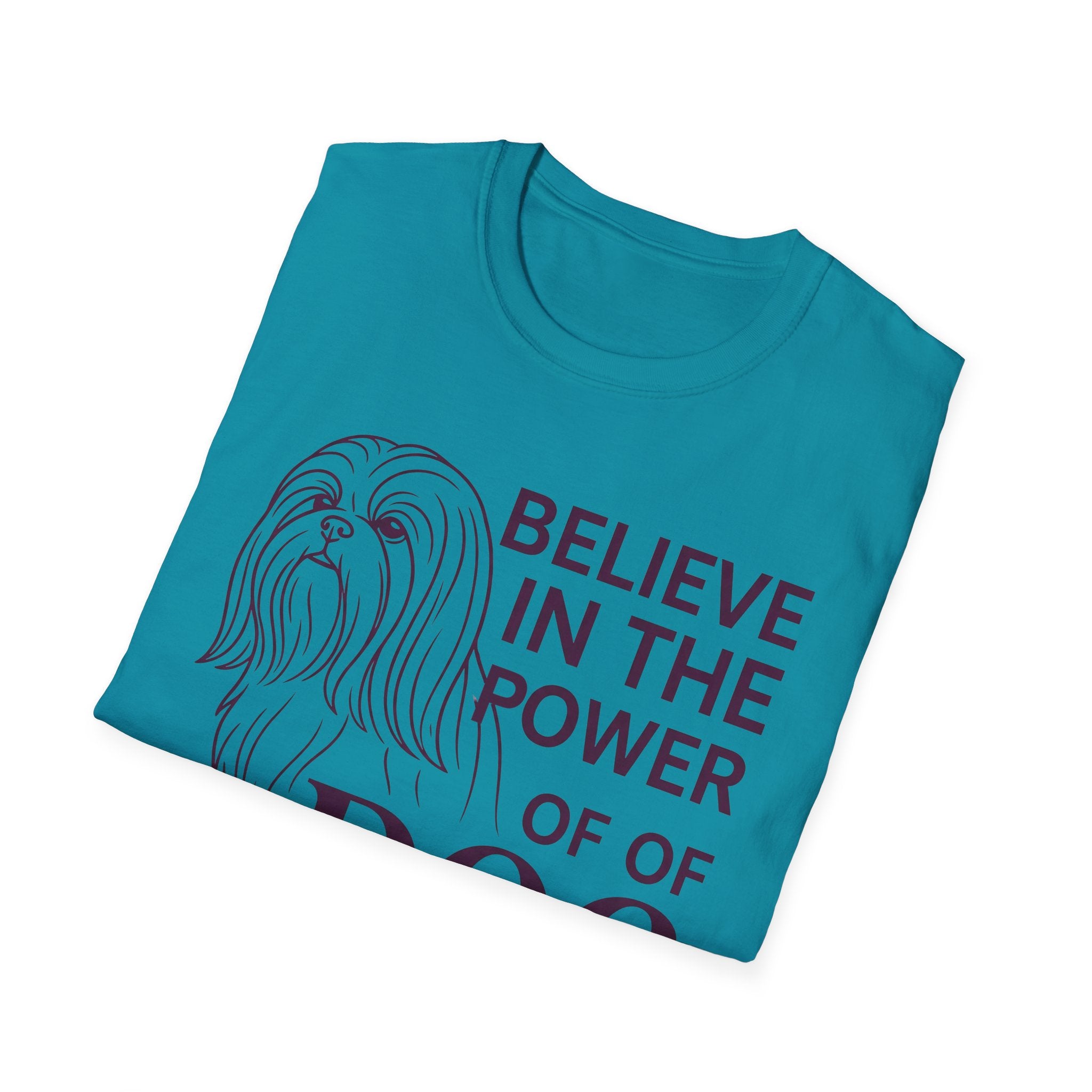 Believe in the Power of Dog | Shih Tzu — Line Drawing