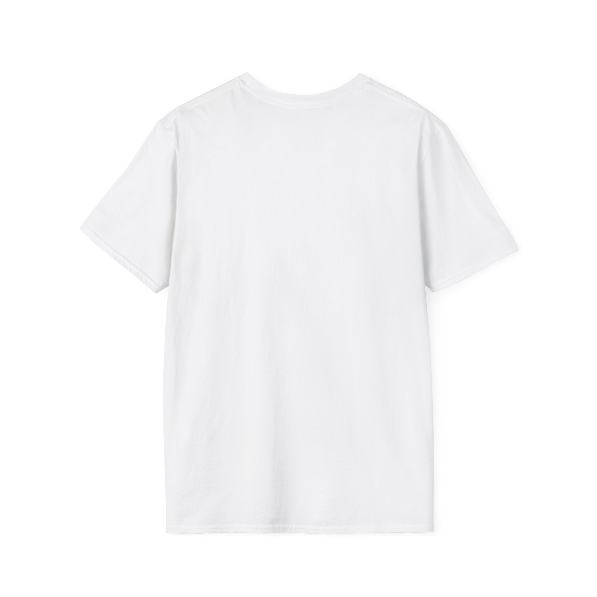 One Nation Under Dog T-Shirt in white showing the plain back view with no graphic.